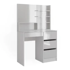 Schminktisch Sherry Weiß 80 cm mit Spiegel Vicco