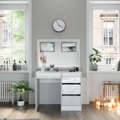 Schminktisch Sherry Weiß 90 cm ohne Spiegel Vicco