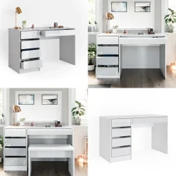Schminktisch Sherry Weiß 120 cm Vicco