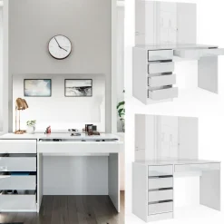 Schminktisch Sherry Weiß 120 cm Vicco