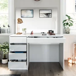 Schminktisch Sherry Weiß 120 cm Vicco