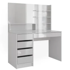 Schminktisch Sherry Weiß 120 cm mit Spiegel Vicco