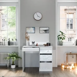 Schminktisch Sherry Weiß 90 cm Vicco