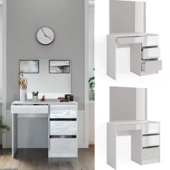 Schminktisch Sherry Weiß 90 cm Vicco