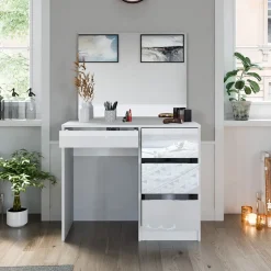 Schminktisch Sherry Weiß 90 cm Vicco