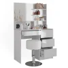 Schminktisch Sherry Weiß 90 cm mit Hocker Vicco