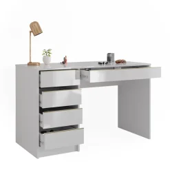 Schminktisch Sherry Weiß/Gold 120 cm ohne Spiegel Vicco