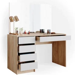 Schminktisch Sherry Weiß/Sonoma 120 cm Vicco