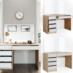 Schminktisch Sherry Weiß/Sonoma 120 cm Vicco