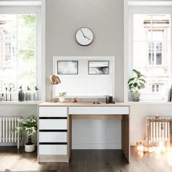 Schminktisch Sherry Weiß/Sonoma 120 cm Vicco