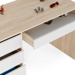 Schminktisch Sherry Weiß/Sonoma 120 cm Vicco