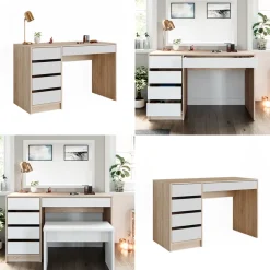 Schminktisch Sherry Weiß/Sonoma 120 cm Vicco