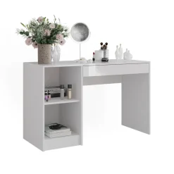 Schminktisch Sherry Weiß/Weiß Hochglanz 119.8 cm Vicco