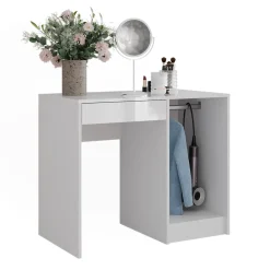 Schminktisch Sherry Weiß/Weiß Hochglanz 89.8 cm Vicco