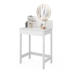 Schminktisch Surrey Weiß 60 cm mit LED-Spiegel Vicco