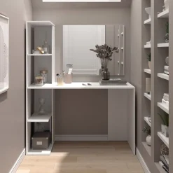 Schminktisch Tower Weiß 122.2 cm mit Spiegel Vicco