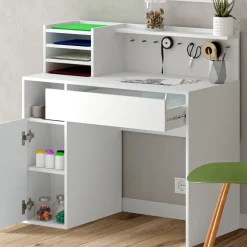 Schreibtisch Weiß 100 x 50 cm Vicco