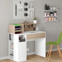 Schreibtisch Weiß/Sonoma 100 x 50 cm Vicco