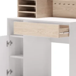 Schreibtisch Weiß/Sonoma 100 x 50 cm Vicco