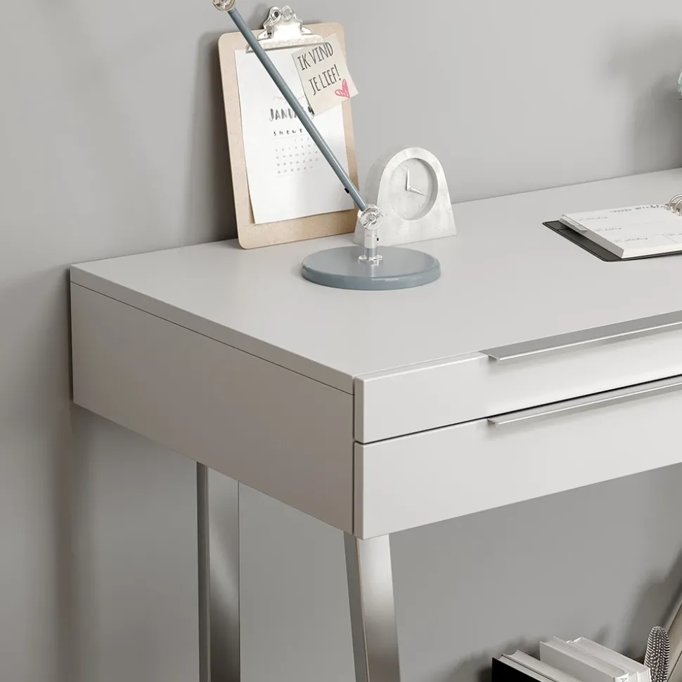 Schreibtisch Alexia Weiß 120 x 50 cm mit Schubladen Vicco