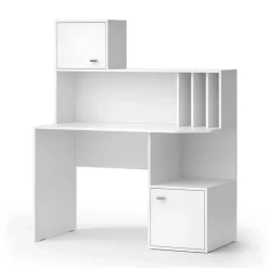 Schreibtisch Alwin Weiß 115 x 55 cm mit 2 Türen Vicco