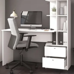 Schreibtisch Denton Weiß 136 x 55 cm Vicco