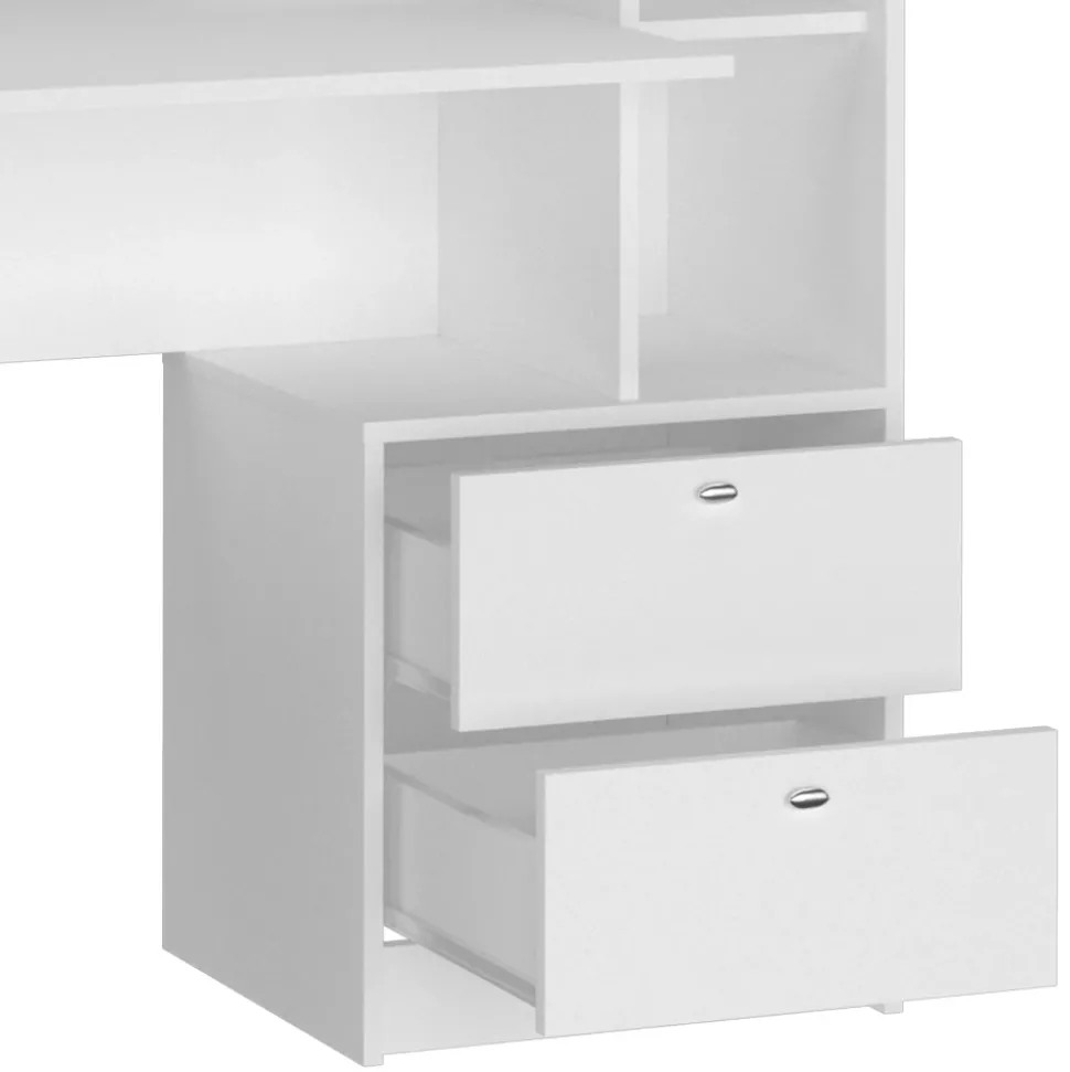 Schreibtisch Denton Weiß 136 x 55 cm Vicco