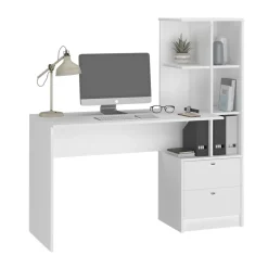 Schreibtisch Denton Weiß 136 x 55 cm Vicco