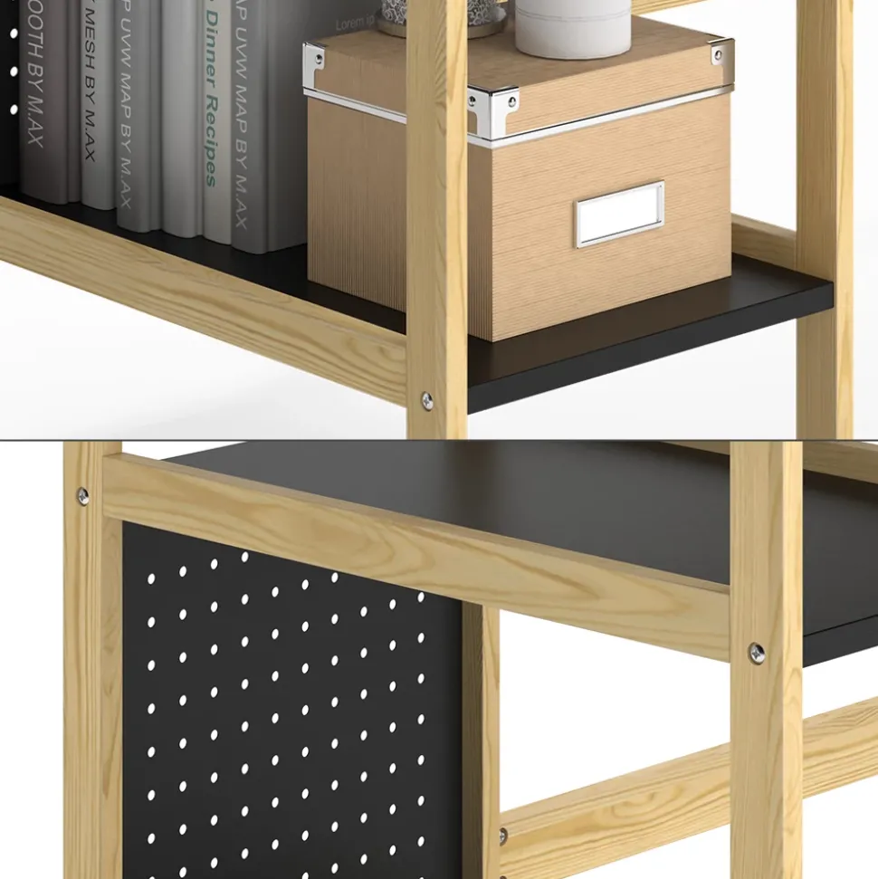 Schreibtisch Elvia Schwarz 120 x 60 cm Vicco