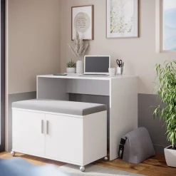 Schreibtisch Flona Weiß 93.2 cm Vicco