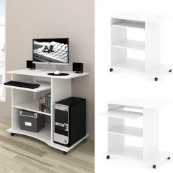 Schreibtisch Harm Weiß 80 x 50 cm Vicco