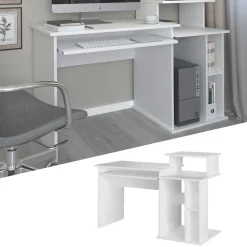 Schreibtisch Jan Weiß 130 x 55 cm Vicco