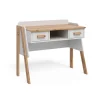 Schreibtisch Malia Weiß/Artisan 97 x 51 cm mit 2 Schubladen Vitalispa