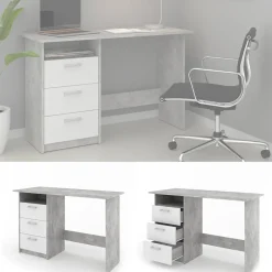 Schreibtisch Meiko Beton 120 x 50 cm Vicco