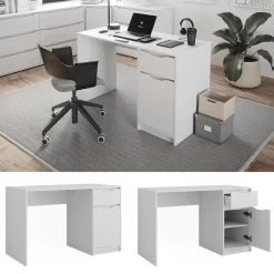 Schreibtisch Ruben Weiß 120 x 55 cm mit Schublade Vicco