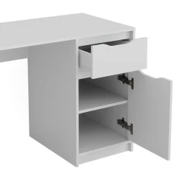 Schreibtisch Ruben Weiß 120 x 55 cm mit Schublade Vicco