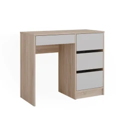 Schreibtisch Sherry Weiß/Sonoma 90 x 40 cm mit Schubladen Vicco