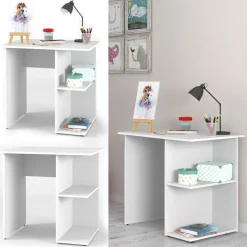 Schreibtisch Simple Weiß 82 x 60 cm Vicco