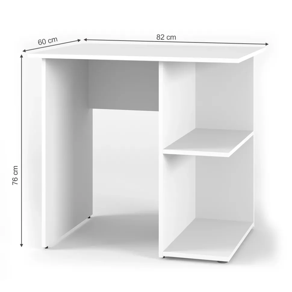 Schreibtisch Simple Weiß 82 x 60 cm Vicco