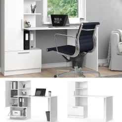 Schreibtisch Tomy Weiß 150 x 59.3 cm Vicco