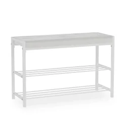 Schuhbank Borneo Weiß 80 x 52 cm Vicco