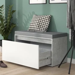 Schuhbank Iker Beton 80 x 45 cm Vicco