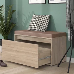 Schuhbank Iker Sonoma 80 x 45 cm Vicco