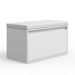 Schuhbank Iker Weiß 80 x 45 cm Vicco