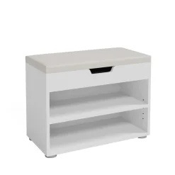 Schuhbank Rolfe Weiß 60 x 45 cm Vicco