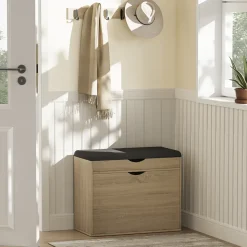 Schuhbank Schufy Sonoma 60 x 51 cm mit 2 Fächern Vicco