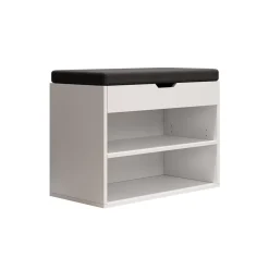 Schuhbank Titus Weiß 60 x 45 cm mit Auflage Vicco