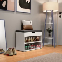 Schuhbank Titus Weiß 60 x 45 cm mit Auflage Vicco