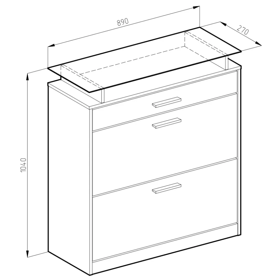 Schuhkipper Alex Sonoma 89 x 104 cm Vicco
