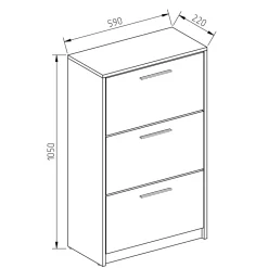 Schuhkipper Gizmo Sonoma 59 x 105 cm Vicco